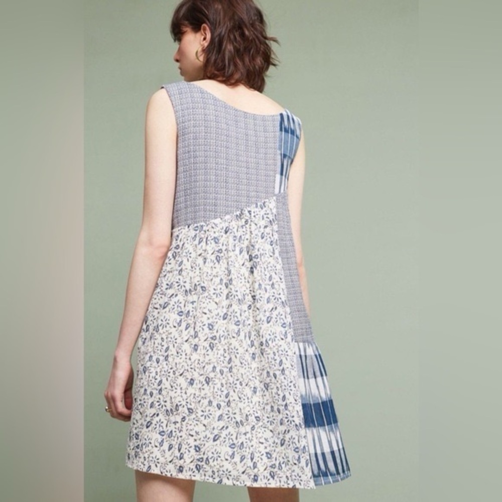 HOLDING HORSES For Anthropologie Patchwork Dress *FLAW* Size M GUC** - Picture 9 of 10